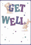 Cheerful and full of hope, this get well card radiates the warmth and community spirit that make Rotherhithe unique. Illustrated with two adorable friends-a teddy bear and a vivacious puppy-the image leaps playfully from the soft cream background, as each character tenderly holds and balances the large, colourful 'Get Well' letters. Indigo and teal shades animate the text, providing vibrancy that mirrors the lively greenery of nearby parks and riversides. Twinkling blue and purple stars scatter across the card, infusing it with whimsical energy and a touch of magic reminiscent of Rotherhithe's summer evenings. Every detail-from the plush, huggable fur to the affectionate, expressive eyes-creates a sense of gentle comfort. It's the emotional salve of a thoughtfully arranged bouquet from a local florist, promising hope and reassurance to anyone on the mend across Rotherhithe and Surrey Quays.